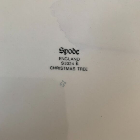 SPODE CHRISTMAS TREE OGEE CANDY DISH  MADE IN ENGLAND - Picture 6 of 7